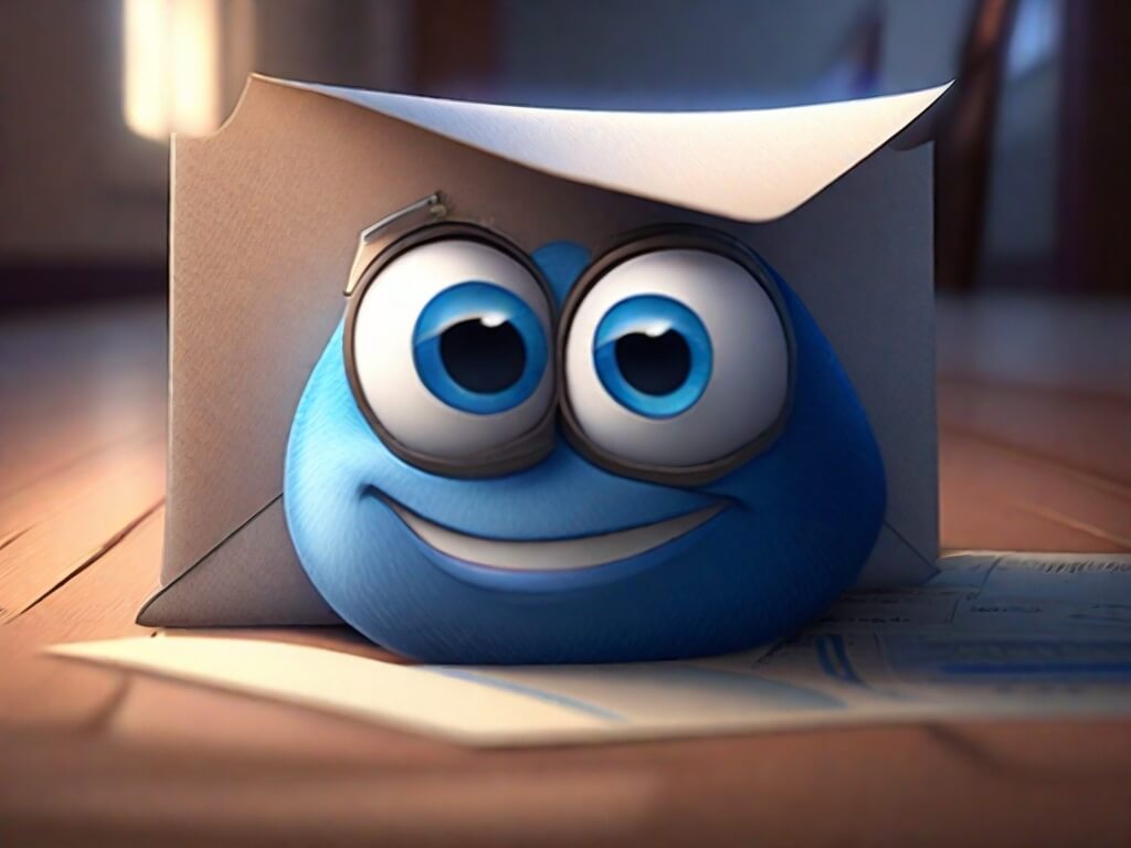 Umslag með fígúru